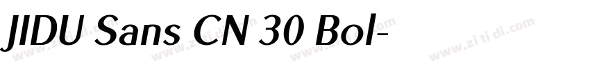 JIDU Sans CN 30 Bol字体转换